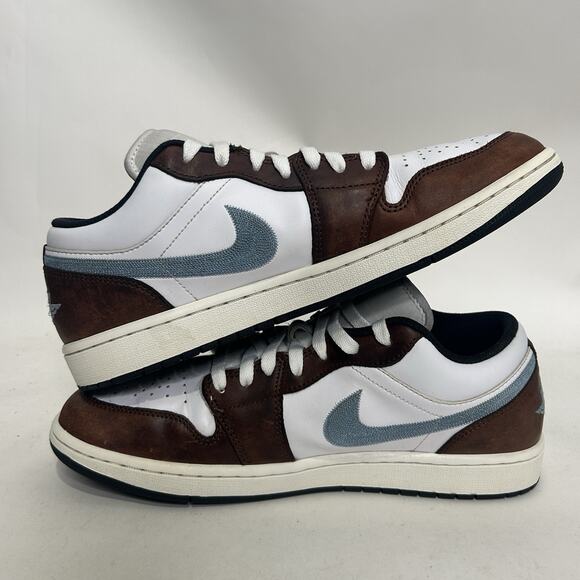 Nike Air Jordan Retro 1 Low SE “White Blue Grey Brown” main image 8